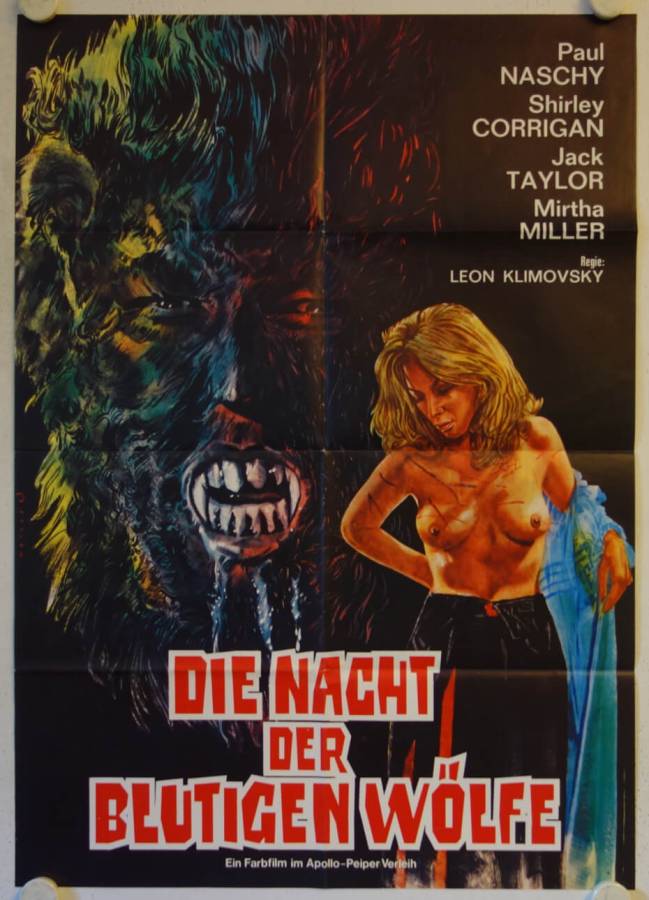 Dr. Jekyll vs. the Werewolf original release german movie poster
